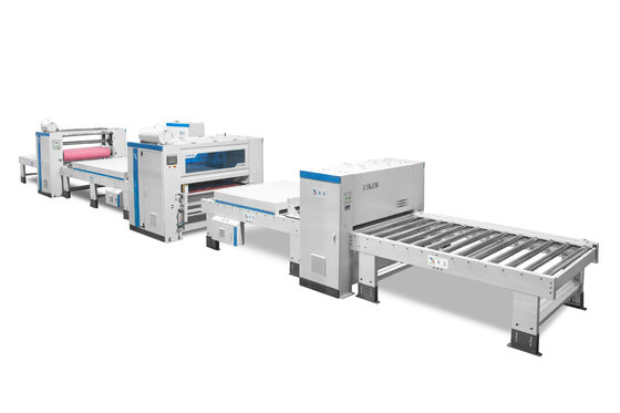 MDF Magnesiumoxidplatte PUR Heisschmelzplattenlaminierungsmaschine 1-14m/Min